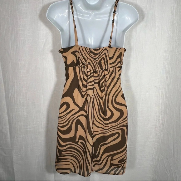Wild Fable Animal Print Retro Chiffon Mini Dress Size XS - Picture 8 of 11